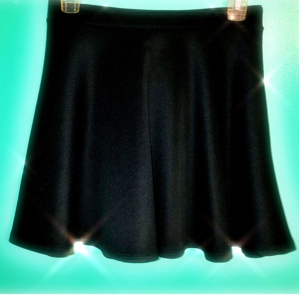 Black mini skirt